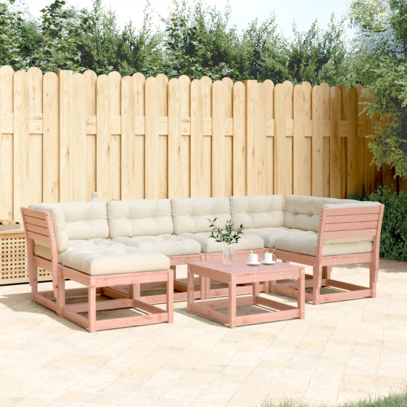 vidaXL 6-tlg. Garten-Sofagarnitur mit Kissen Massivholz Douglasie vidaXL 6-tlg. Garten-Sofagarnitur mit Kissen Massivholz Douglasie