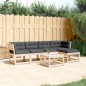 vidaXL 5-tlg. Garten-Sofagarnitur mit Kissen Massivholz Kiefer vidaXL 5-tlg. Garten-Sofagarnitur mit Kissen Massivholz Kiefer