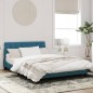 vidaXL Bettgestell mit Kopfteil Blau 120x200 cm Samt vidaXL Bettgestell mit Kopfteil Blau 120x200 cm Samt