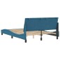 vidaXL Bettgestell mit Kopfteil Blau 120x200 cm Samt vidaXL Bettgestell mit Kopfteil Blau 120x200 cm Samt