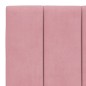 vidaXL Bettgestell mit Kopfteil Rosa 100x200 cm Samt vidaXL Bettgestell mit Kopfteil Rosa 100x200 cm Samt