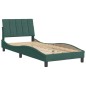 vidaXL Bettgestell mit Kopfteil Dunkelgrün 90x190 cm Samt vidaXL Bettgestell mit Kopfteil Dunkelgrün 90x190 cm Samt