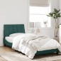 vidaXL Bettgestell mit Kopfteil Dunkelgrün 90x190 cm Samt vidaXL Bettgestell mit Kopfteil Dunkelgrün 90x190 cm Samt
