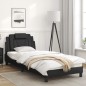 vidaXL Bettgestell mit Kopfteil Schwarz 80x200 cm Kunstleder vidaXL Bettgestell mit Kopfteil Schwarz 80x200 cm Kunstleder