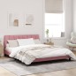 vidaXL Bettgestell mit Kopfteil Rosa 160x200 cm Samt vidaXL Bettgestell mit Kopfteil Rosa 160x200 cm Samt