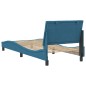 vidaXL Bettgestell mit Kopfteil Blau 80x200 cm Samt vidaXL Bettgestell mit Kopfteil Blau 80x200 cm Samt
