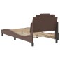 vidaXL Bettgestell mit Kopfteil Braun 80x200 cm Kunstleder vidaXL Bettgestell mit Kopfteil Braun 80x200 cm Kunstleder