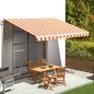 vidaXL Markisenbespannung Gelb und Orange 4,5x3,5 m vidaXL Markisenbespannung Gelb und Orange 4,5x3,5 m