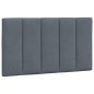 vidaXL Bettgestell mit Kopfteil Dunkelgrau 90x200 cm Samt vidaXL Bettgestell mit Kopfteil Dunkelgrau 90x200 cm Samt