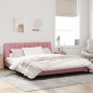 vidaXL Bettgestell mit Kopfteil Rosa 180x200 cm Samt vidaXL Bettgestell mit Kopfteil Rosa 180x200 cm Samt