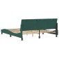 vidaXL Bettgestell mit Kopfteil Dunkelgrün 180x200 cm Samt vidaXL Bettgestell mit Kopfteil Dunkelgrün 180x200 cm Samt