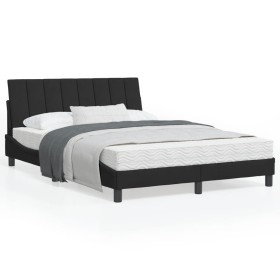 vidaXL Bettgestell mit Kopfteil Schwarz 120x200 cm Samt