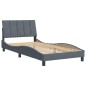 vidaXL Bettgestell mit Kopfteil Dunkelgrau 100x200 cm Samt vidaXL Bettgestell mit Kopfteil Dunkelgrau 100x200 cm Samt