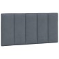 vidaXL Bettgestell mit Kopfteil Dunkelgrau 100x200 cm Samt vidaXL Bettgestell mit Kopfteil Dunkelgrau 100x200 cm Samt