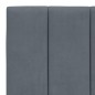 vidaXL Bettgestell mit Kopfteil Dunkelgrau 100x200 cm Samt vidaXL Bettgestell mit Kopfteil Dunkelgrau 100x200 cm Samt