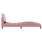 vidaXL Bettgestell mit Kopfteil Rosa 80x200 cm Samt vidaXL Bettgestell mit Kopfteil Rosa 80x200 cm Samt