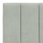 vidaXL Bettgestell mit Kopfteil Hellgrau 200x200 cm Samt vidaXL Bettgestell mit Kopfteil Hellgrau 200x200 cm Samt