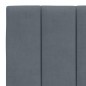 vidaXL Bettgestell mit Kopfteil Dunkelgrau 140x200 cm Samt vidaXL Bettgestell mit Kopfteil Dunkelgrau 140x200 cm Samt