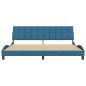 vidaXL Bettgestell mit Kopfteil Blau 200x200 cm Samt vidaXL Bettgestell mit Kopfteil Blau 200x200 cm Samt