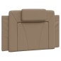 vidaXL Bettgestell mit Kopfteil Cappuccino-Braun 80x200 cm Kunstleder vidaXL Bettgestell mit Kopfteil Cappuccino-Braun 80x200 cm Kunstleder