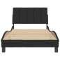 vidaXL Bettgestell mit Kopfteil Schwarz 100x200 cm Samt vidaXL Bettgestell mit Kopfteil Schwarz 100x200 cm Samt