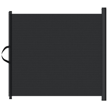 vidaXL Haustier-Barriere Ausziehbar Schwarz 82,5x125 cm