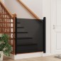 vidaXL Haustier-Barriere Ausziehbar Schwarz 82,5x125 cm vidaXL Haustier-Barriere Ausziehbar Schwarz 82,5x125 cm