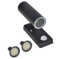 LED-Wandleuchte Edelstahl Zylinderform Schwarz mit Sensor LED-Wandleuchte Edelstahl Zylinderform Schwarz mit Sensor