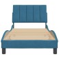 vidaXL Bettgestell mit Kopfteil Blau 90x190 cm Samt vidaXL Bettgestell mit Kopfteil Blau 90x190 cm Samt