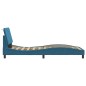 vidaXL Bettgestell mit Kopfteil Blau 90x190 cm Samt vidaXL Bettgestell mit Kopfteil Blau 90x190 cm Samt
