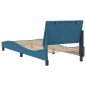 vidaXL Bettgestell mit Kopfteil Blau 90x190 cm Samt vidaXL Bettgestell mit Kopfteil Blau 90x190 cm Samt