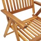 Verstellbare Gartenstühle 4 Stk. mit Auflagen Massivholz Akazie Verstellbare Gartenstühle 4 Stk. mit Auflagen Massivholz Akazie