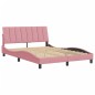 vidaXL Bettgestell mit Kopfteil Rosa 120x200 cm Samt vidaXL Bettgestell mit Kopfteil Rosa 120x200 cm Samt