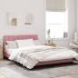 vidaXL Bettgestell mit Kopfteil Rosa 120x200 cm Samt vidaXL Bettgestell mit Kopfteil Rosa 120x200 cm Samt