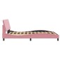 vidaXL Bettgestell mit Kopfteil Rosa 120x200 cm Samt vidaXL Bettgestell mit Kopfteil Rosa 120x200 cm Samt