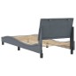vidaXL Bettgestell mit Kopfteil Dunkelgrau 80x200 cm Samt vidaXL Bettgestell mit Kopfteil Dunkelgrau 80x200 cm Samt