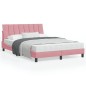 vidaXL Bettgestell mit Kopfteil Rosa 140x200 cm Samt vidaXL Bettgestell mit Kopfteil Rosa 140x200 cm Samt