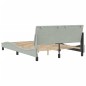 vidaXL Bettgestell mit Kopfteil Hellgrau 140x200 cm Samt vidaXL Bettgestell mit Kopfteil Hellgrau 140x200 cm Samt