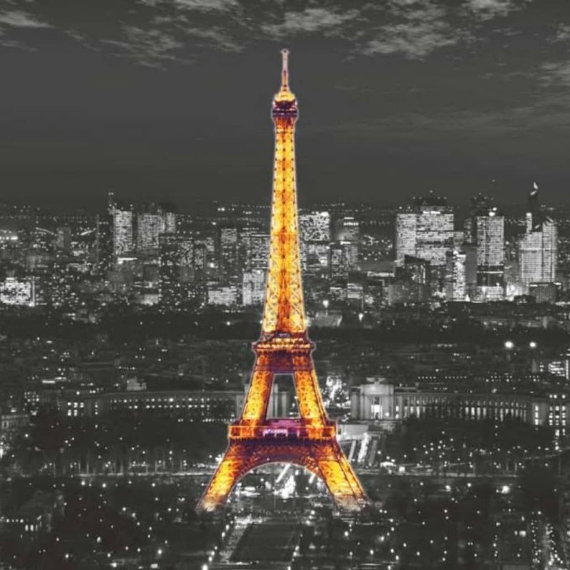 AG Design Fototapete Eiffel In The Night AG Design Fototapete Eiffel In The Night