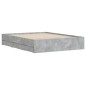 vidaXL Bettgestell mit Schubladen Betongrau 150x200 cm Holzwerkstoff vidaXL Bettgestell mit Schubladen Betongrau 150x200 cm Holzwerkstoff