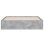 vidaXL Bettgestell mit Schubladen Betongrau 150x200 cm Holzwerkstoff vidaXL Bettgestell mit Schubladen Betongrau 150x200 cm Holzwerkstoff