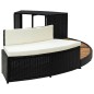 vidaXL Whirlpool-Einfassung Schwarz Poly Rattan und Massivholz Akazie vidaXL Whirlpool-Einfassung Schwarz Poly Rattan und Massivholz Akazie