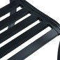 vidaXL Gartenbank Schwarz 120 cm Stahl vidaXL Gartenbank Schwarz 120 cm Stahl