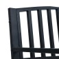 vidaXL Gartenbank Schwarz 120 cm Stahl vidaXL Gartenbank Schwarz 120 cm Stahl