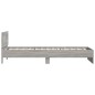 vidaXL Bettgestell mit Kopfteil und LED-Leuchten Grau Sonoma 100x200cm vidaXL Bettgestell mit Kopfteil und LED-Leuchten Grau Sonoma 100x200cm