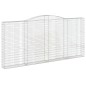 vidaXL Gabionen mit Hochbogen 9 Stk. 400x30x180/200cm Verzinktes Eisen vidaXL Gabionen mit Hochbogen 9 Stk. 400x30x180/200cm Verzinktes Eisen