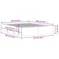 vidaXL Bettgestell mit Schubladen Weiß 150x200 cm Holzwerkstoff vidaXL Bettgestell mit Schubladen Weiß 150x200 cm Holzwerkstoff