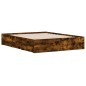 vidaXL Bettgestell mit Schubladen Räuchereiche 150x200cm Holzwerkstoff vidaXL Bettgestell mit Schubladen Räuchereiche 150x200cm Holzwerkstoff
