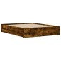 vidaXL Bettgestell mit Schubladen Räuchereiche 150x200cm Holzwerkstoff vidaXL Bettgestell mit Schubladen Räuchereiche 150x200cm Holzwerkstoff