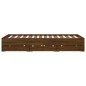 vidaXL Bettgestell mit Schubladen Braun Eichen-Optik 150x200 cm vidaXL Bettgestell mit Schubladen Braun Eichen-Optik 150x200 cm